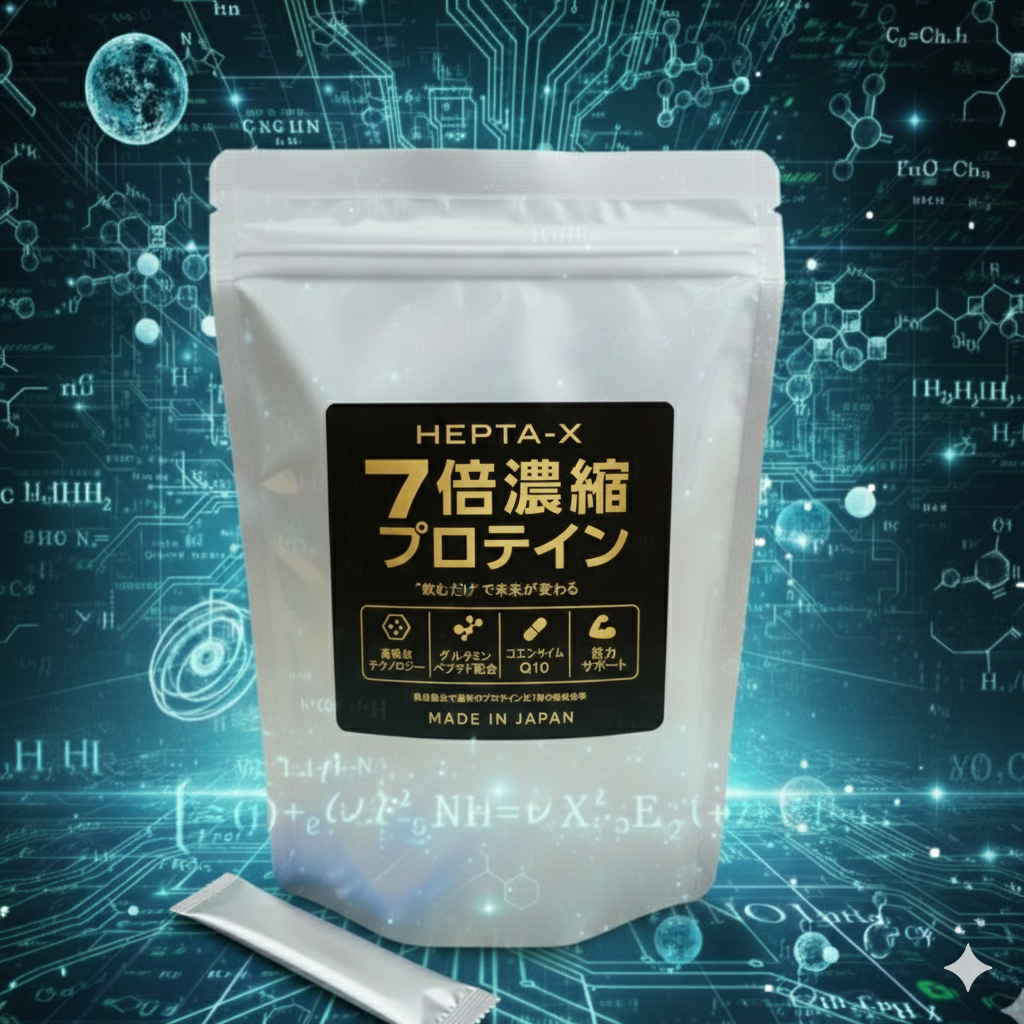 7倍濃縮プロテイン【HEPTA-X】　3ヶ月継続パック　【初月4980円】
